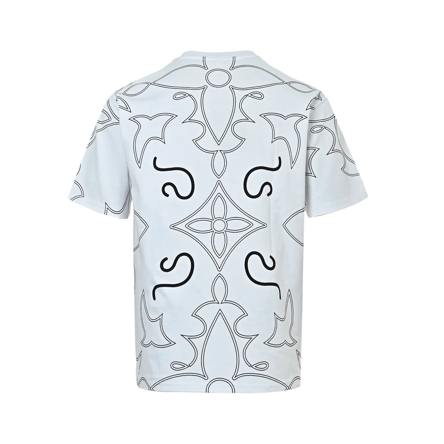Louis Vuitton/Louis Vuitton presbyopic line pattern printed short sleeves